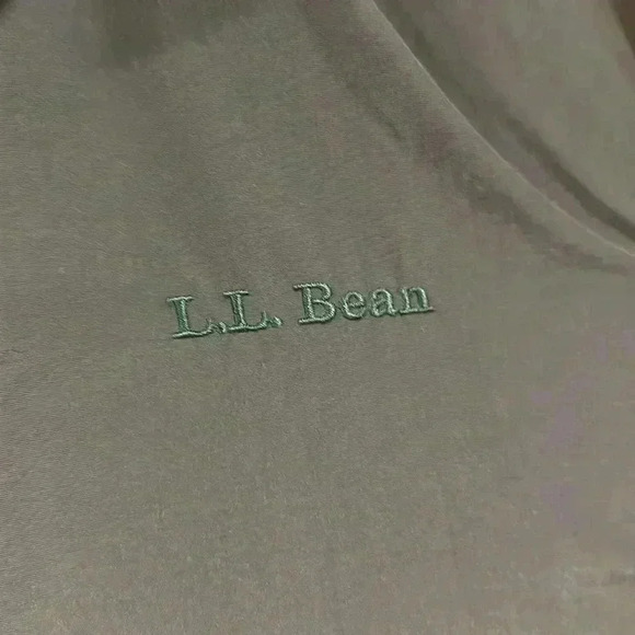 LL Bean Men's Coat Vintage OHK 19 Lined Dark Green Fall Winter Full Zip Jacket - Picture 4 of 6